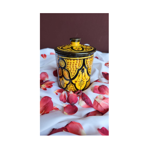 Chinese Decor Pot Yellow